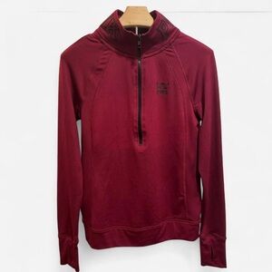 Victoria's Secret PINK Ultimate Sporty Fleece-lined Half-Zip Pullover, XS
